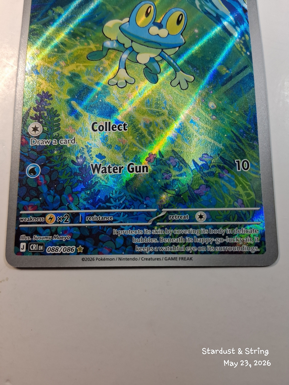 Froakie 088/086 Illustration Rare Chaos Rising Pokemon Card NM Holo - Picture 4 of 7